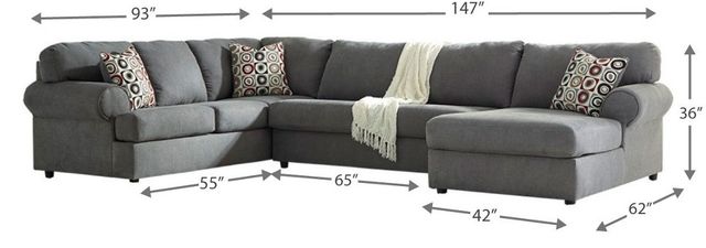 Signature Design by Ashley® Jayceon 3-Piece Steel Right-Arm Facing Sectional and Chaise-1