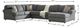 Signature Design by Ashley® Jayceon 3-Piece Steel Right-Arm Facing Sectional and Chaise-1