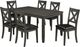Brassex Inc. Eastwood 7-Piece Black/Grey Dining Set-0