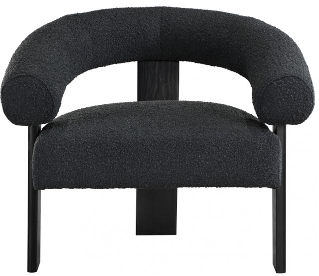 Meridian Furniture Winston Black Boucle Accent Chair-1
