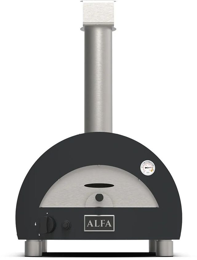 Alfa Moderno Portable 22" Ardesia Gray Liquid Propane Pizza Oven-0