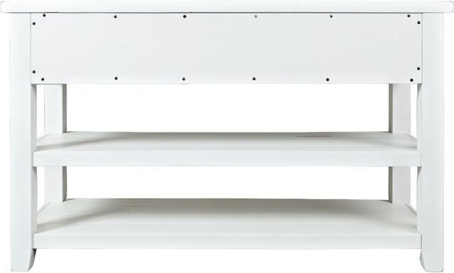 Jofran Inc. Artisan's Craft Distressed Weathered White Console Table-2