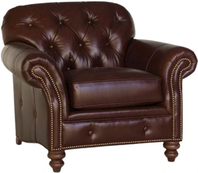 Smith Brothers Customizable 396 Leather Chair-0