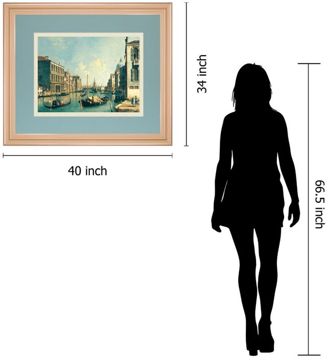 Classy Living Antonia Canaletto The Grand Canal, Venice The Rialto Bridge Wall Art-2