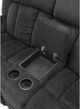 Mazin Furniture Nutmeg Charcoal Gray Double Reclining Loveseat with Center Console-3