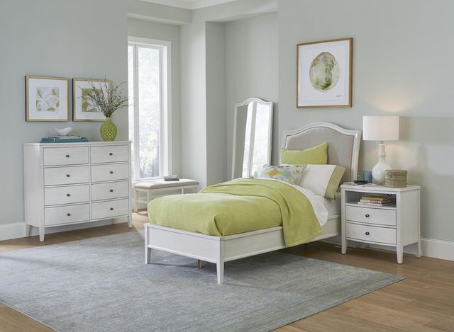 aspenhome® Charlotte White Floor Mirror-3