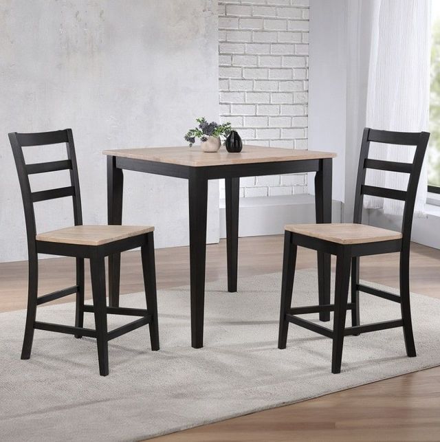Winners Only® Bay City Ebony/Natural Bar Stool-1