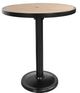 CabanaCoast® Customizable Kensington Wooden 36" Outdoor Round Pedestal Bar Table-0