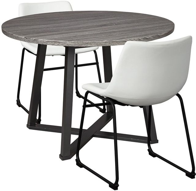 Signature Design by Ashley® Centiar 3 Piece White Dining Set-0