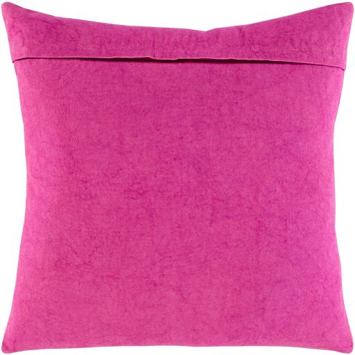 Surya Boteh Bright Pink 20"x20" Toss Pillow with Polyester Insert-1
