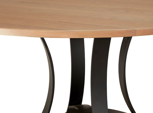 Artisan & Post by Vaughan-Bassett Crafted Cherry Dining by Ben & Erin Napier Bleached Cherry 60" Round Table with Black Base-3