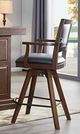 ECI Furniture Licensed Warm Walnut Guinness Arm Stool-0