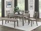 Mazin Furniture Armhurst Wire Brush Light Gray Side Chairs-3