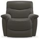 La-Z-Boy® James Charcoal Leather Power Rocking Recliner with Headrest and Lumbar-1