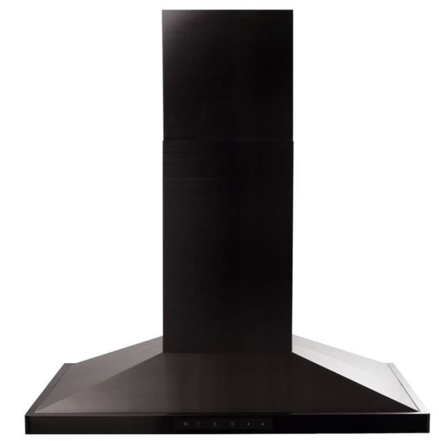 ZLINE 42" Black Stainless Steel Island Range Hood-0