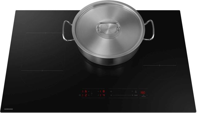 Samsung 30" Black Induction Cooktop with Anti-Scratch Matte Glass and Sync Burners-4