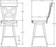 Amisco Customizable Kyle Swivel Counter Stool-1