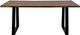 Porter International Designs Manzanita Harvest Dining Table with Black Trapezoid Base-1