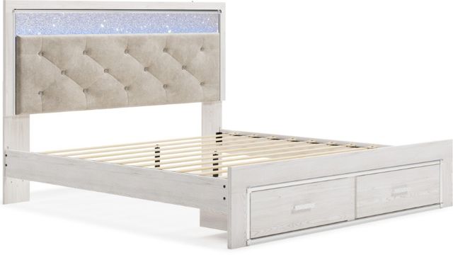 Signature Design by Ashley® Altyra 4-Piece White Queen Upholstered Storage Bed Set-1