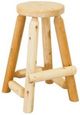 Best Craft Furniture W15 White Cedar Round Bar Stool-0