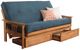 Kodiak Furniture Monterey Suede Navy/Butternut Full Storage Futon with Mattress-0