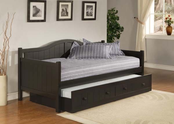 HH2 Home Staci Black Full Daybed with Trundle-0