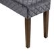 Olliix by 510 Design Cheshire Gray Quilted Upholstered Accent Bench-3