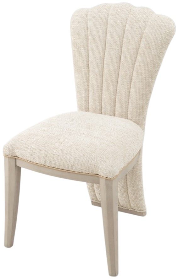 Michael Amini® Fantosini Silver Leaf Vanity Chair-4