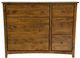 Boulder Creek Furniture Tuscan Brown Shaker 6-Drawer Combo Dresser-2