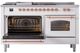 Ilve® Nostalgie II Series 60" White Pro Style Dual Fuel Range-3