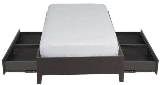 Modus Furniture Nevis Espresso Queen Simple Storage Bed-3
