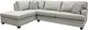 Decor-Rest® Furniture LTD 2696 2-Piece Gatsby Oreo Sectional and Chaise-0