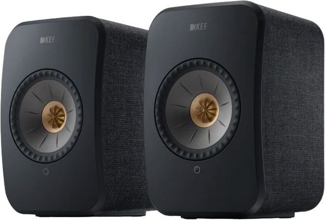 KEF LSX II 4.5" Carbon Black Powered Stereo Speakers
