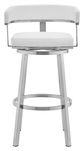 Armen Living Lorin White 26" Swivel Counter Stool-1