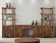 International Furniture Direct Balam Stained Brown TV Stand-1