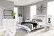 Signature Design by Ashley® Flannia 3-Piece White Full Panel Platform Bed Set-5
