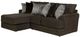 Jackson Furniture Galaxy 2-Piece Chocolate Left-Arm Facing Loveseat Sectional and Chaise-0