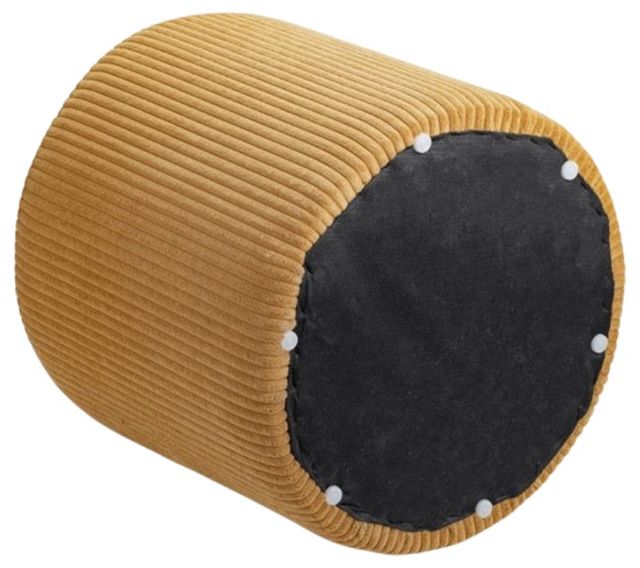 Meridian Furniture Roy Yellow Ottoman-2