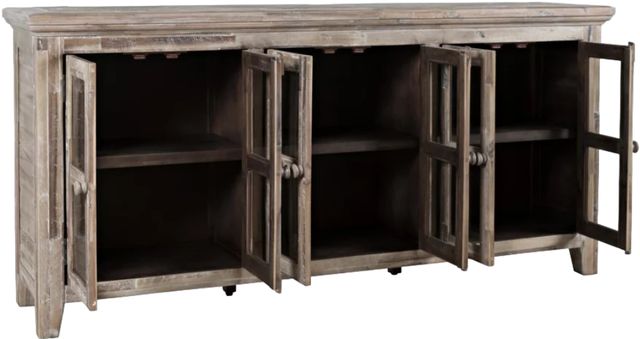 Jofran Inc. Rustic Shores Gray Wash 6-Door Low Accent Cabinet-3