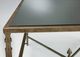 Signature Design by Ashley® Cloverty Glass Table Top Coffee Table with Aged Gold Metal Base-3