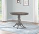 Flexsteel® Plymouth® Distressed Graywash Round Counter Table with Medium Brown Top-3