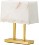 A & B Home Gold/White Rectangle Lamp-0