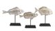 Currey & Company 3-Piece Antique Silver/Black Fish Set-0