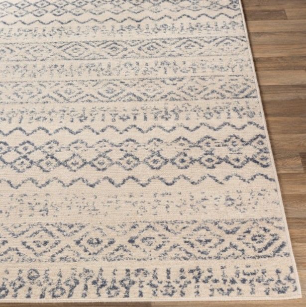 Surya City Light Beige/Blue 4'x6' Area Rug-2