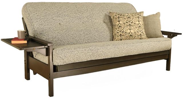 Kodiak Furniture Canton Gray 8" Coil Hinged Innerspring Full Futon Mattress -0
