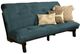 Kodiak Furniture Carson Java/Suede Navy Full Futon with Mattress-0
