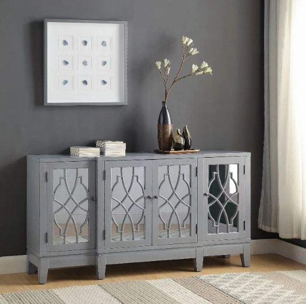 ACME Furniture Magdi Antique Gray Console Cabinet-1