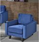 Mazin Furniture Toulouse Blue Upholstered Accent Chair-3