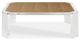 Century® Customizable Thomas O'Brien Phoenix Oak Wood Top Coffee Table with Acrylic Base-1