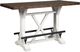 Signature Design by Ashley® Valebeck Brown Counter Height Dining Table with White Base-0